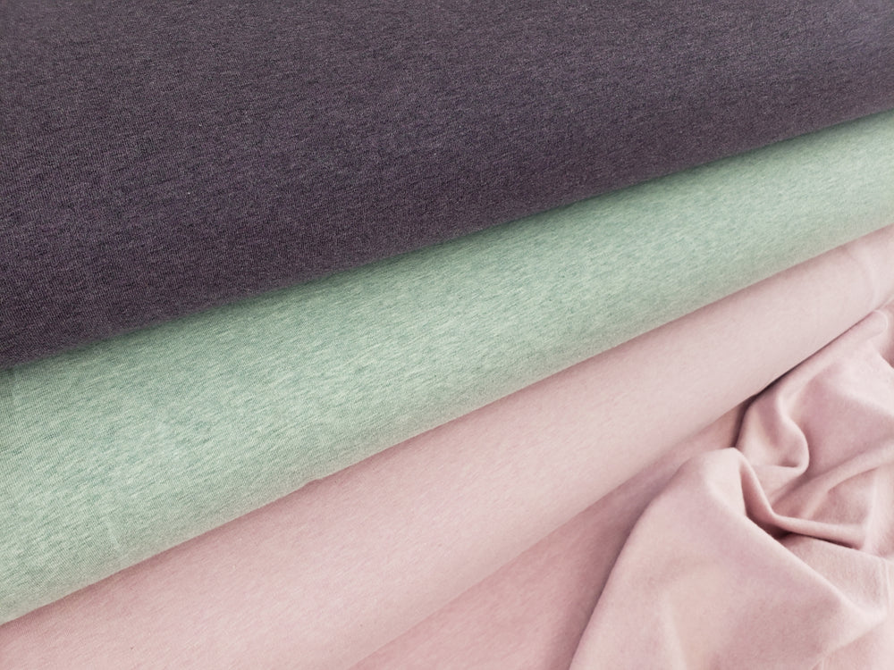 Melange Plum Sweatshirt Fleece