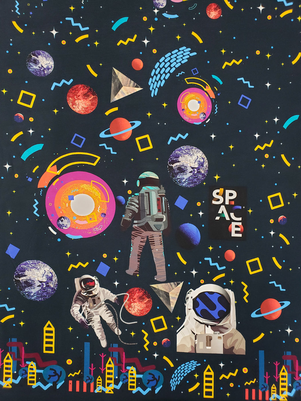 Colorful Space French Terry RAPPORT