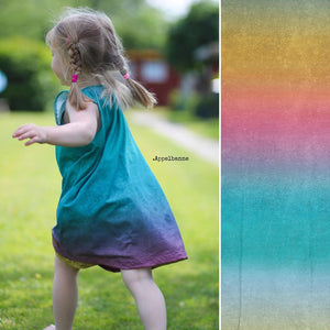 Gradient LeatherLook Organic Jersey, Summer Breeze by Astrokatze