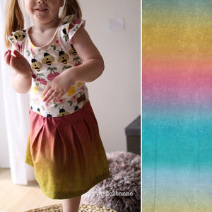 Gradient LeatherLook Organic Jersey, Summer Breeze by Astrokatze
