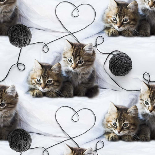 Cats and Yarn Hearts Organic Jersey