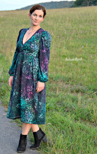 Color Leaves MINI Organic Stretch French Terry, Mystic Nature