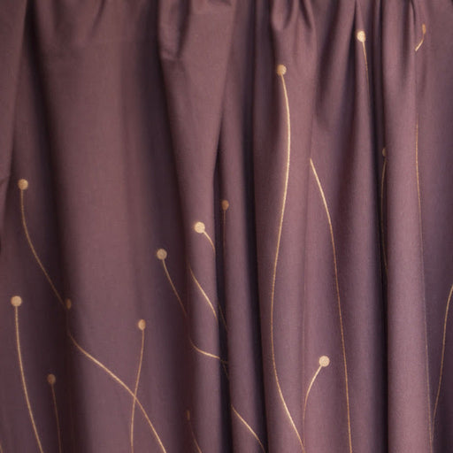 CosmicBlossom Organic Stretch French Terry, Bordeaux- Copper