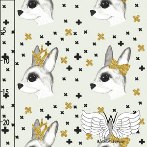 Deer Date Organic Jersey, Barely Green by Wcollection