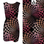 Energy Blossom Organic Stretch French Terry, Rose