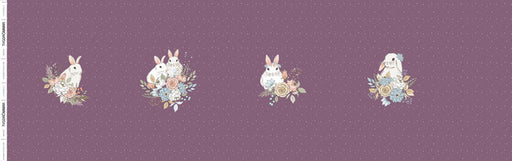 Garden Bunnies Organic Jersey RAPPORT, Eggplant by Tygdrommar