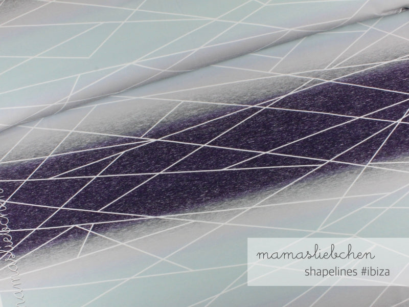 Gradient Shapelines Jersey, Ibiza by mamasliebchen