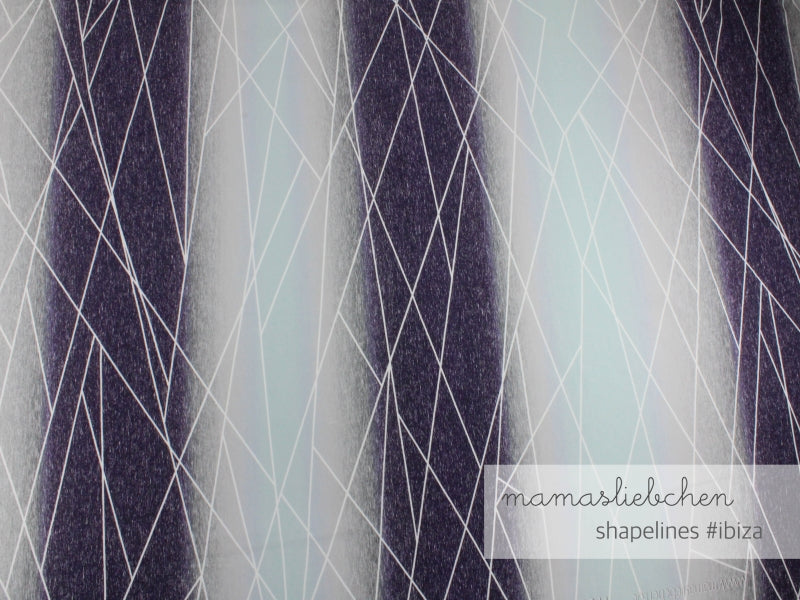 Gradient Shapelines Jersey, Ibiza by mamasliebchen