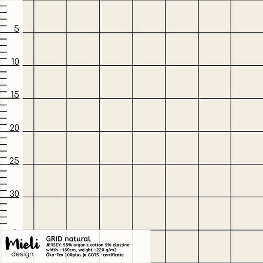 Grid Natural Organic Jersey
