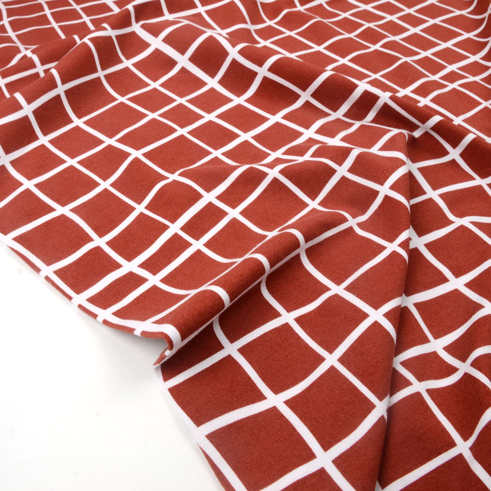 Grid Organic Jersey, Terra