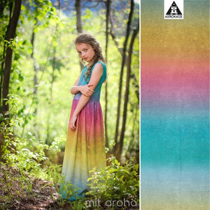 Gradient LeatherLook Organic Jersey, Summer Breeze by Astrokatze