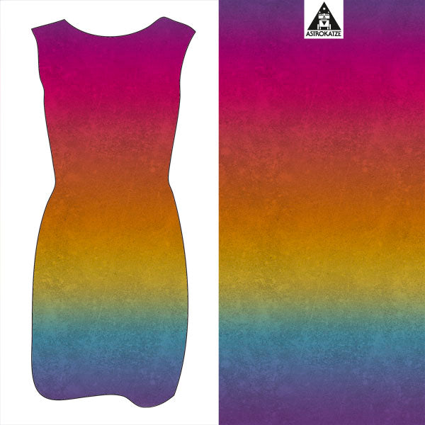 
            
                Load image into Gallery viewer, Gradient LeatherLook Organic Jersey, Rainbow by Astrokatze
            
        