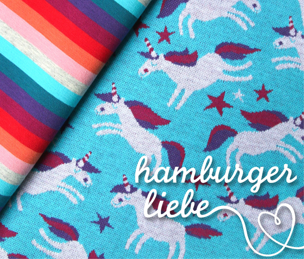 Hamburger Liebe Yarn Dyed Stripes Organic Jersey, Lenis Sunrise