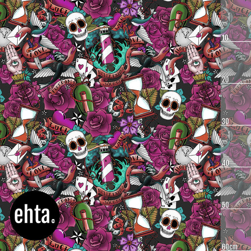 Old School Organic Jersey, Berry by Ehta