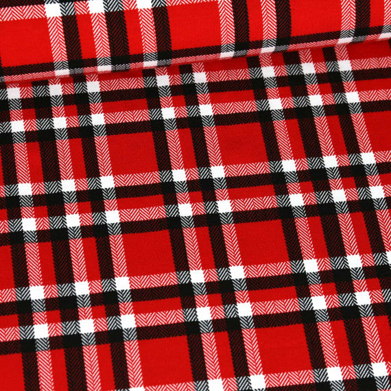 Plaid Jersey, Red