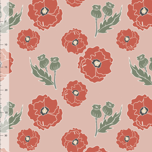 Poppy Organic Jersey, Dusty Pink