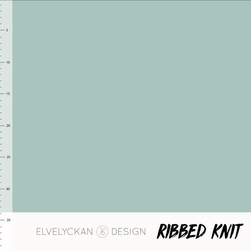 Ribbed Knit, Dusty Mint