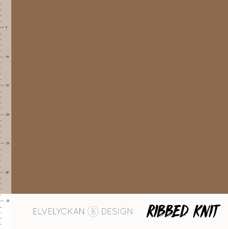 Ribbed Knit, Nutmeg
