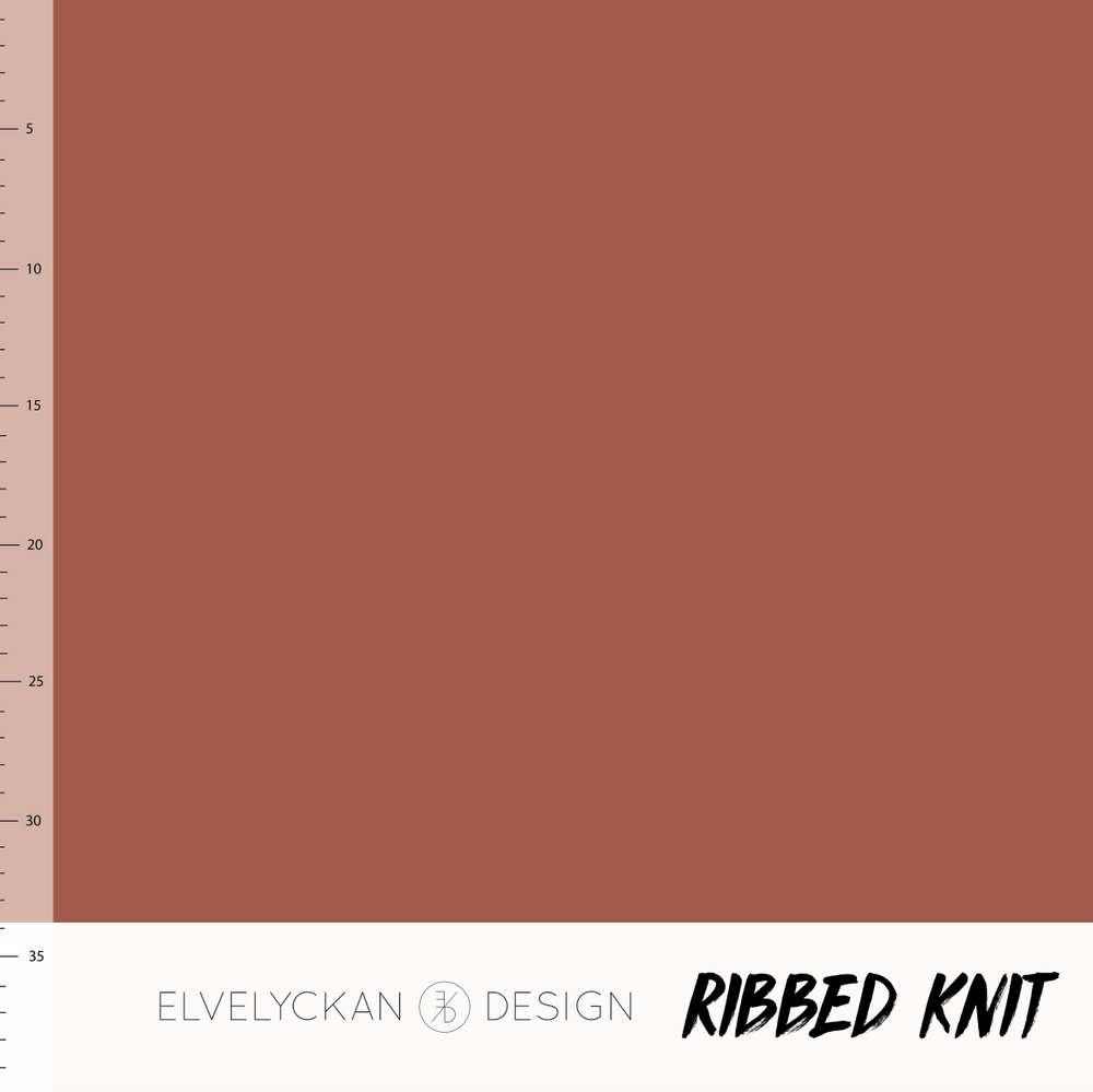 Ribbed Knit, Rusty