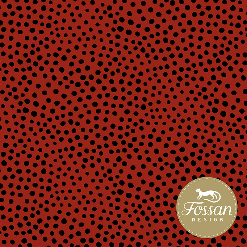 
            
                Load image into Gallery viewer, Stone Dots Red-Black Organic Jersey
            
        
