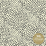 Stone Dots Sun-Black Organic French Terry