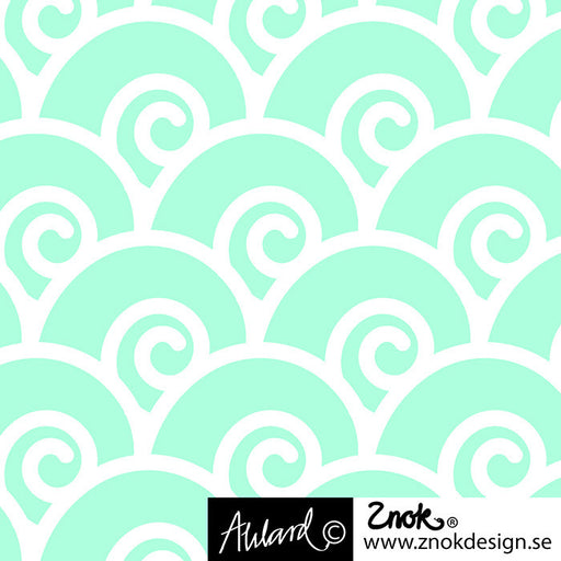 Swirls Jersey Mint, by Znok Design
