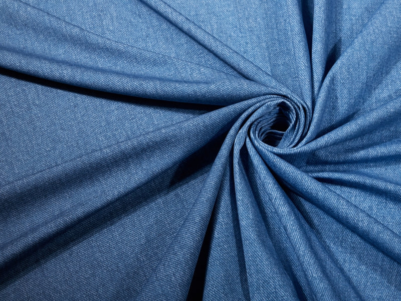 Basic Jeans Flow Stretch French Terry, Light Blue