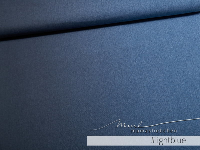 Basic Jeans Flow Stretch French Terry, Light Blue